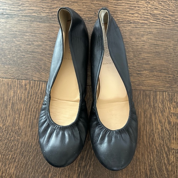 Jcrew Leather ballet flats - size 7.5 - Picture 2 of 5